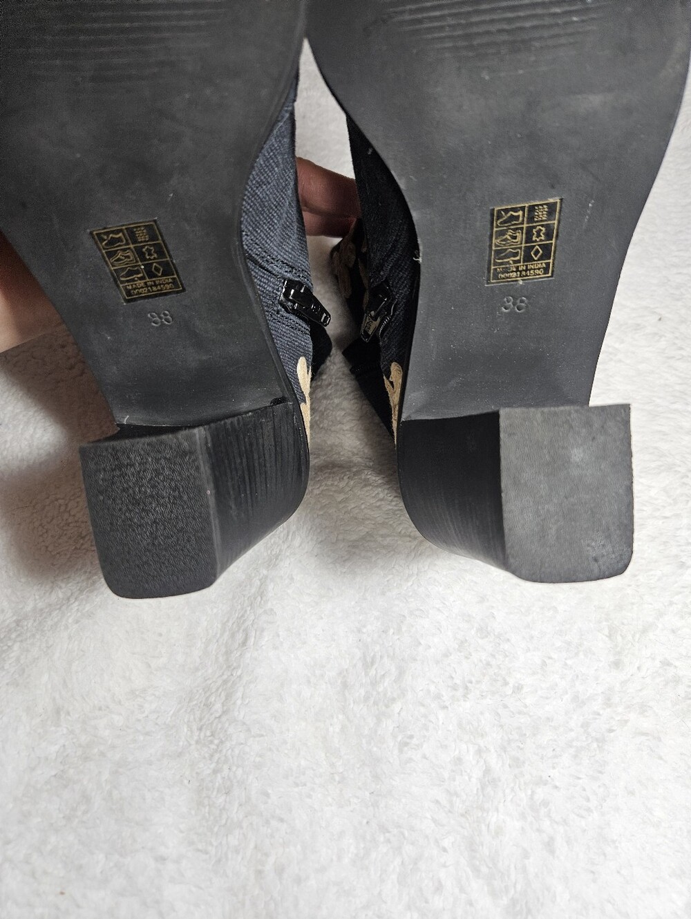 Free People Embroidered Barclay Black Ankle Boots with  Floral Embroidery - Picture 14 of 15
